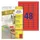 etiket Avery ILK 45,7x21,2mm 20 vel 48 etiketten per vel rood
