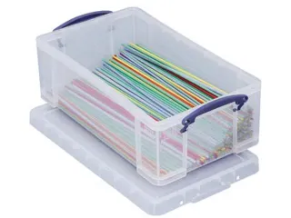 Opbergbox Really Useful 12 liter 465x270x150mm transparant wit - 1