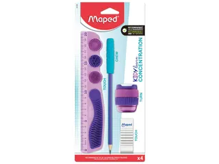 Tekenset Maped Kidy Learn Concentration set à 5 delen paars - 2
