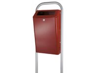 Buitenafvalbak 50 Liter Bordeaux