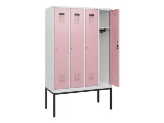 schoollocker,HxBxD 1950x1200x500mm,4vak,vak B 300mm,cil.-slot - 1
