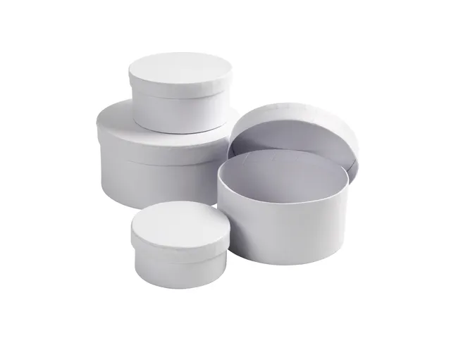 Doos Creativ Company rond Ø 8, 10, 12, 14cm, hoogte 4, 5, 6, 7cm 4 st