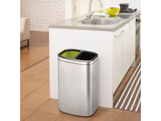 Afvalbak Mat Rvs OLI-Cube Open Top Bin 20+20 Liter - 5