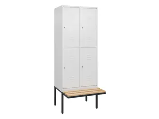 Dubbeldekse dekenkist,HxBxD 2120x800x815mm,2x2vak.,vak B 400mm - 1