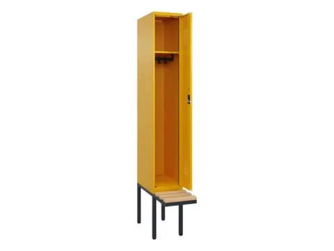 locker met bank,HxBxD 2120x300x815mm,1vak,vak B 300mm,cilinderslot