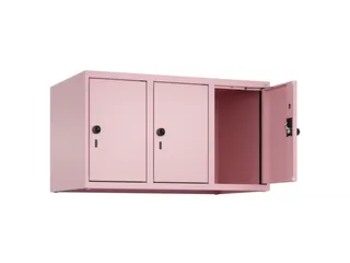 opzetkast,v. locker,3vak.,vak B 300mm,HxBxD 500x900x500mm,draaigrendel - 1