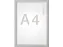 MAUL clicklijst standaard lijst 25mm A4 zilver posterframe