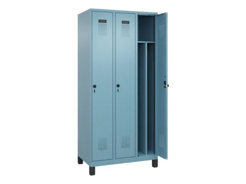 locker voor scheiding van kleding,HxBxD 1950x900x500mm,3vak