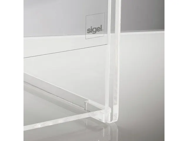 Aktiebak Transparant Folderhouder 21X36X21Cm + Insteek Visitekaart