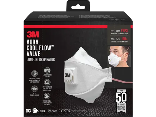 Aura Comfort Cool Flow stofmasker FFP3 10 stuks