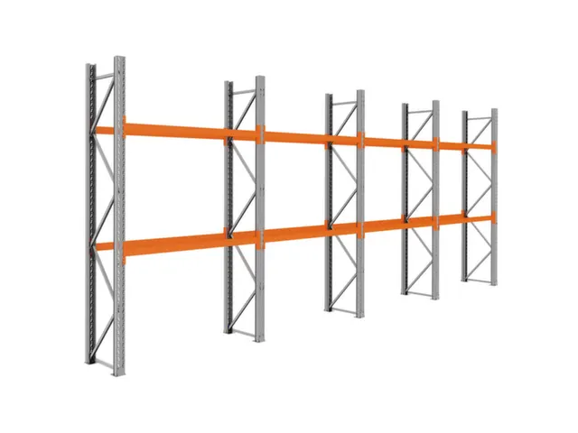 palletstelling,basis+3xaanbouw,HxBxD 3360x7800x750mm,vakl. 3000kg