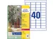 Etiket Avery L7781-25 45.7x25.4 transparant 1000st
