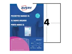 Avery 4834 Badgehouder lanyard set 105x148mm 10 stuks+12 kaarten
