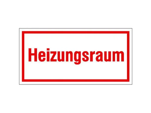 aanwijzingsbord,Verwarmingsruimte,PVC,om te verlijmen,HxB 100x200mm