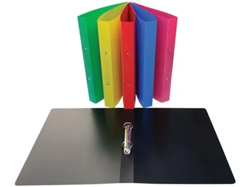 ringmap, voor ft A4, uit PP, 2 ringen van 25mm, geassorteerde kl
