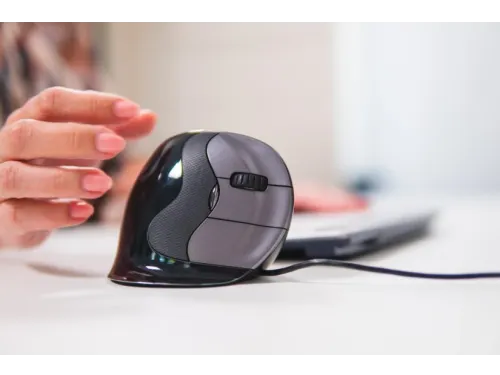 Evoluent D Ergonomische muis bedraad rechts Antraciet Large