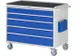gereedschapswagen 975x1145x650mm metaalblad 450kg 5 laden RAL5010