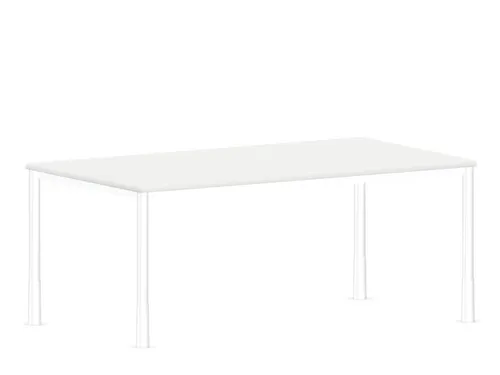 In hoogte verstelbaar bureau,HxBxD 720-840x1800x1000mm,Bl-wit