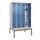 locker met bank,HxBxD 2120x1200x815mm,4vak,vak B 300mm,draaigrendel