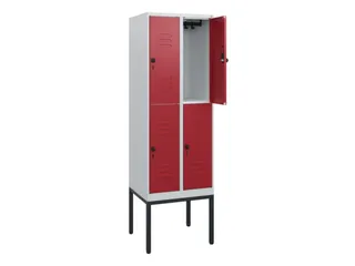 dubbeldekse locker,HxBxD 1950x600x500mm,2x2vak.,vak B 300mm - 2