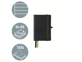 Notitieboek Leitz Complete A6 lijn 160 pagina's 100gr zwart - 3
