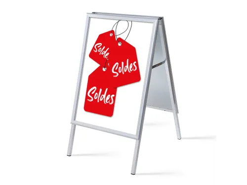 Stoepbord A1 complete set met print "Soldes"