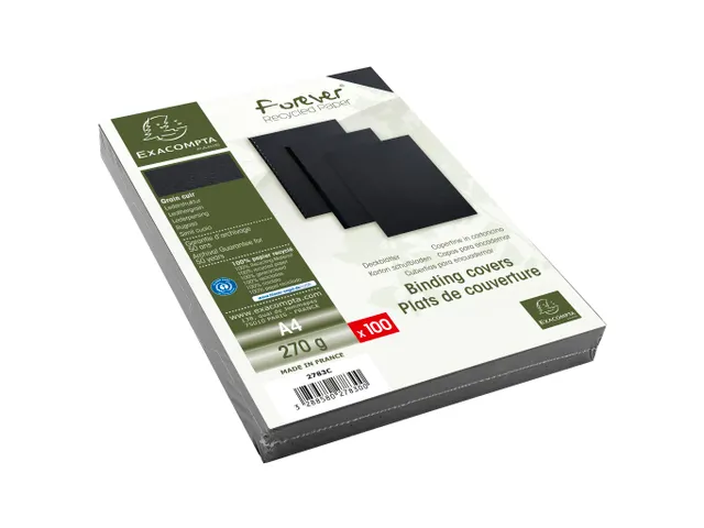 PK100 inbindkaft FOR EVER 270g A4 zwart
