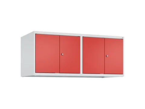 opzetkast,v. locker,4vak.,vak B 300mm,HxBxD 500x1200x500mm,vleugeldeur