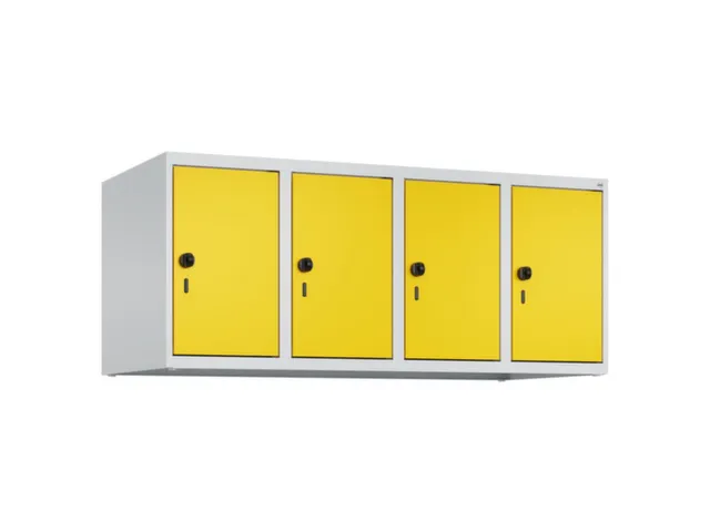 opzetkast,v. locker,4vak.,vak B 300mm,HxBxD 500x1200x500mm