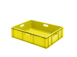 Euronorm-stapelbak 78liter 210x800x600mm Wanden/bodem Gesloten Geel