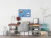 Glas Magneetbord Sigel Artverum Blue Structure Mat 60x40cm