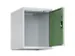 opzetkast,v. locker,1vak.,vak B 400mm,HxBxD 500x400x500mm,cilinderslot