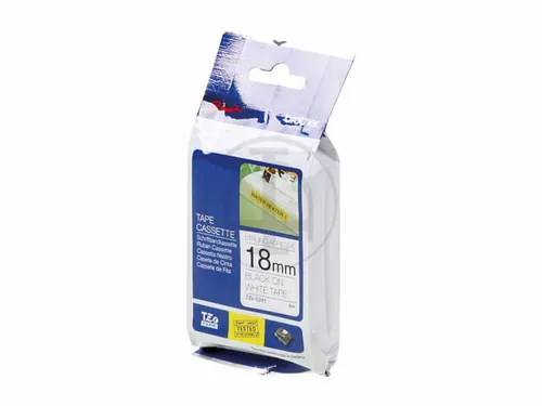 Lettertape Brother Tze-s241 Sterk Klevend 18 Mm Wit/Zwart