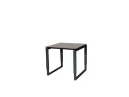 Domino Plus Bureau Hoogte Verstelbaar 800x800mm Logan Eiken Zwart