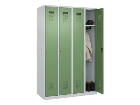 locker,HxBxD 1850x1200x500mm,4vak,vak B 300mm,cil.-slot