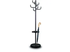 Kapstok Hxd 1700X450Mm 8Jashaken Paraplubak Druppelvanger Zwart