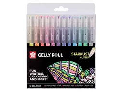 Gelschrijver Sakura Gelly Roll Stardust set à 12 kleuren