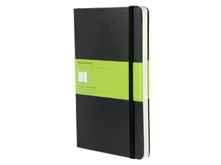 Notitieboek Moleskine large 130x210mm blanco hard cover zwart - 1