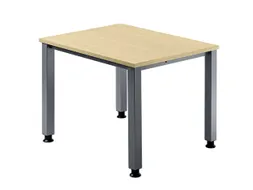 In hoogte verstelbaar bureau,HxBxD 680-760x800x800mm,blad esdoorn