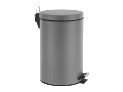 Pedaalemmer 14 Liter Metaal Grijs