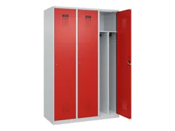 locker voor scheiding van kleding,HxBxD 1850x1200x500mm,3vak