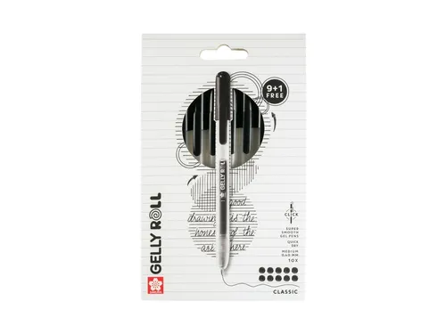 Gelschrijver Sakura Gelly Roll Classic 08 klikfunctie set à 10 stuks