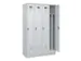 locker voor scheiding van kleding,HxBxD 1950x1200x500mm,4vak