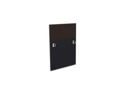 baliepaneel,v. bureau,aanbouw links,B 800mm,CC-zwart,BN2036-bruin