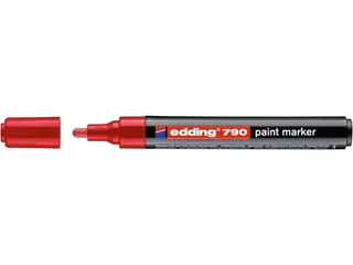 Paintmarker edding 790 op alcoholbasis 2-3mm rood - 1