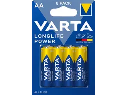 Batterij VARTA Longlife Power 8x AA