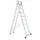 multifunctionele reformladder,2x8,sporten,balk L 4,18m,aluminium