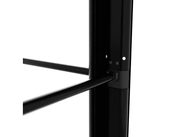 Comptoir FlexFrame 100x100cm cadre noir plateau noir