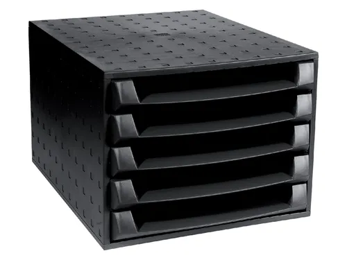 Ladenbox Exacompta Ecoblack Open Zwart 5 Laden A4+