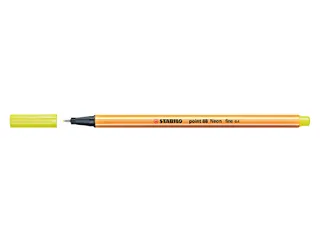 Fineliner STABILO point 88/024 neon geel 0.4mm - 1